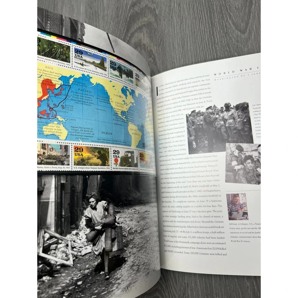 USPS 1994 Commemorative Stamp Collection Hardcover Album Book 8994 Vintage